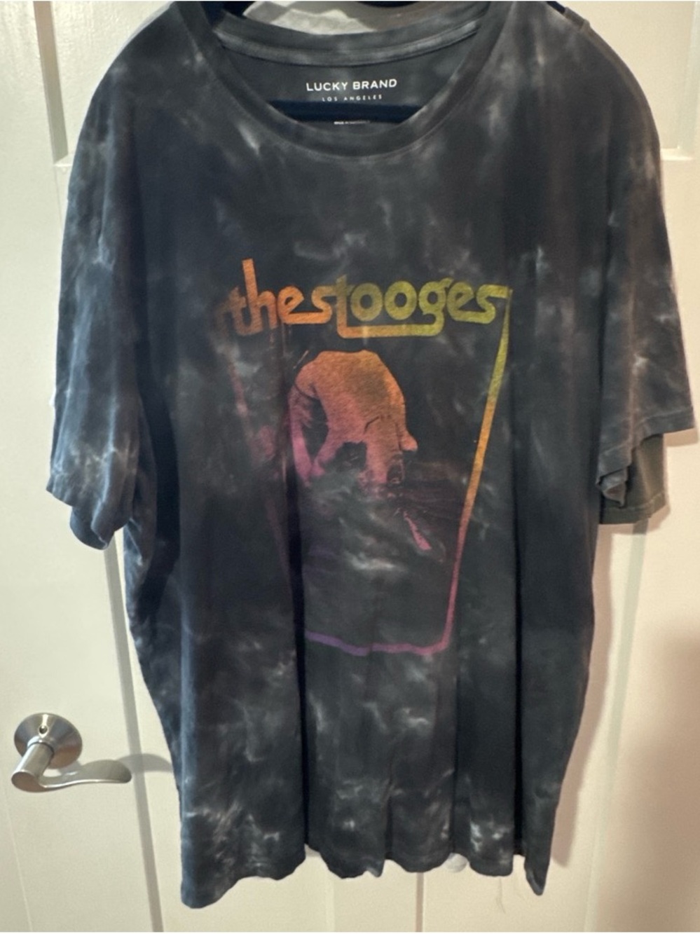 Lucky Brand Black and White Logo Tee